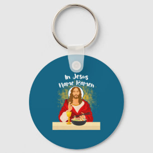 Chaveiro Camisa Divertida Jesus Nome Ramen Comida Japonesa