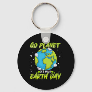 Chaveiro Camisa do Dia da Terra Ir para o Planeta É a sua M