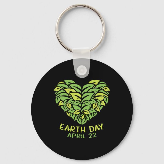 Chaveiro Camisa do Dia da Terra Pro Ambiente Plantas Coraçã (Frente)