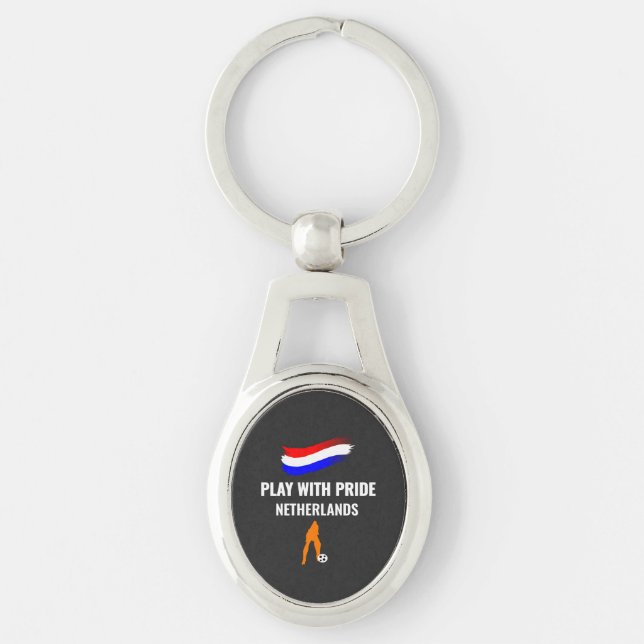 Chaveiro Camisa do Orgulho do Futebol da Holanda 2026 (Frente)