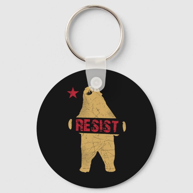 Chaveiro Camisa do Urso da Califórnia resiste (Frente)