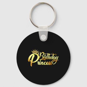 Chaveiro Camisa engraçada de aniversário princesa para mulh