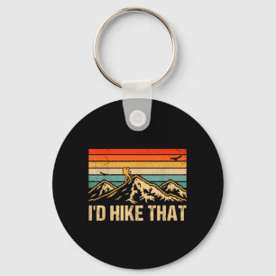 Chaveiro Camisa engraçada de caminhada ao ar livre Id Hike