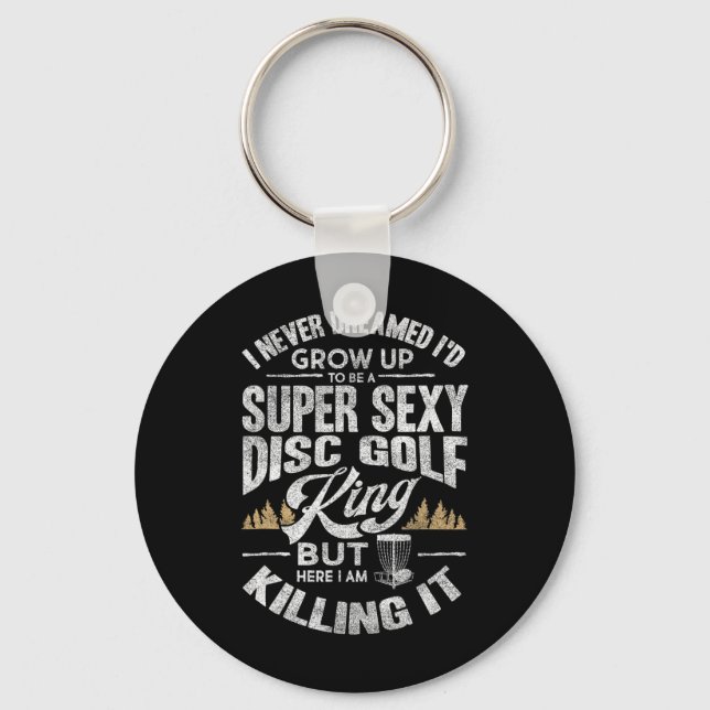 Chaveiro Camisa engraçada de golfe de disco para homens Dia (Frente)