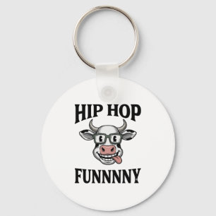 Chaveiro Camisa engraçada de Hip Hop Cow Vintage Engraving