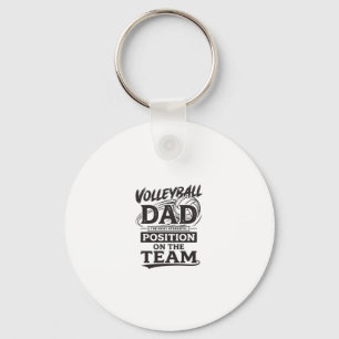 Chaveiro Camisa engraçada de pai de vôlei vintage posição d