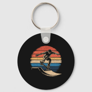 Chaveiro Camisa engraçada de skate vintage retro skateboard