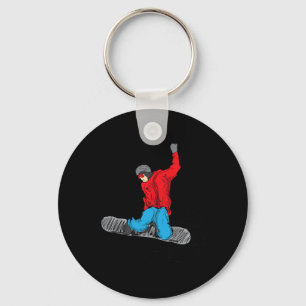Chaveiro Camisa Engraçada De Snowboard - Borda De Neve - Pá