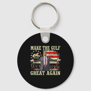 Chaveiro Camisa engraçada do Trump Faça o Golfo Grande Nova