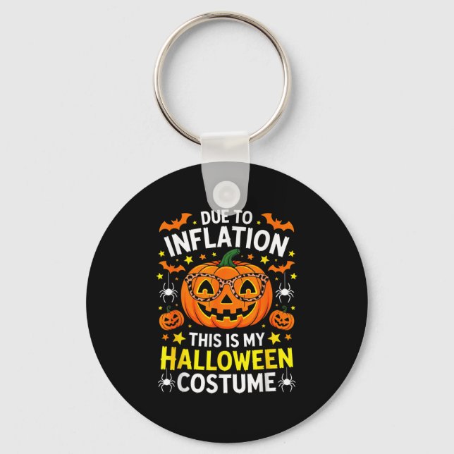 Chaveiro Camisa Engraçada Halloween 2025, Pumpkin Costume M (Frente)