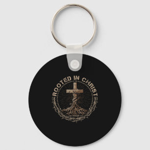 Chaveiro Camisa Enraizada Em Cristo, Camisa De Jesus, Cruz 