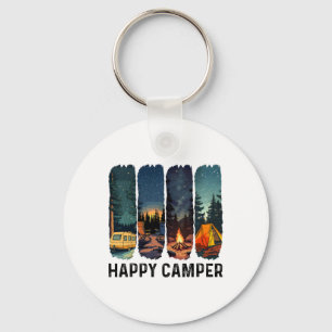 Chaveiro Camisa Feliz Camper Aventura de Caminhada Acampame