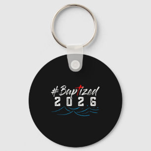 Chaveiro Camisa Hashtag Batizado 2026 Camisa de Batismo Deu