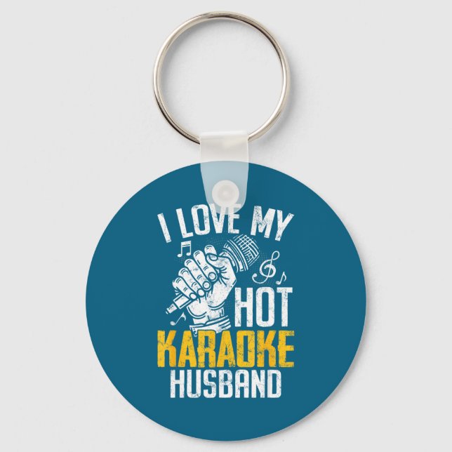 Chaveiro Camisa Karaoke Marido Bar Microfone Música (Frente)