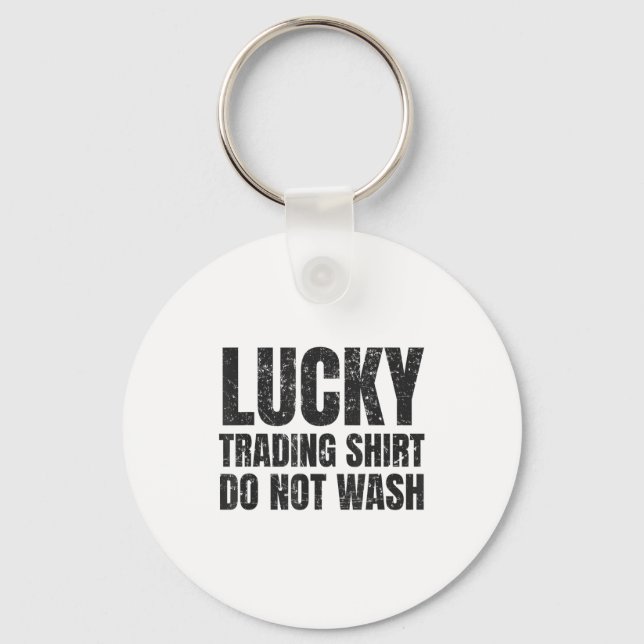 Chaveiro Camisa Lucky Trading Camisa engraçada Presente par (Frente)