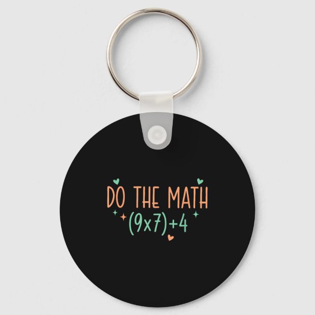 Chaveiro Camisa Matemática 67 Meme Seis Sete (Frente)
