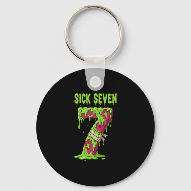Chaveiro Camisa Meme Sick Seven Seis Sete Jogo de Palavras  (Frente)