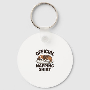 Chaveiro Camisa Oficial de Cochilo Cachorro Sonolento Desig