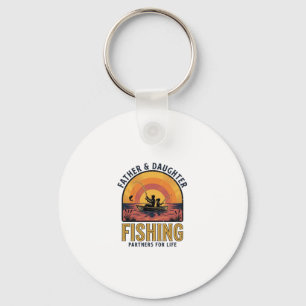 Chaveiro Camisa Parceiros de Pesca Pai e Filha para a Vida