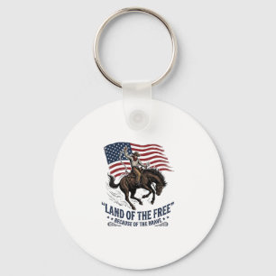 Chaveiro Camisa Patriota Cowboy Terra Da Liberdade Ocidenta