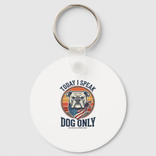 Chaveiro Camisa Patriótica Bulldog Gravação Vintage Amor Ca