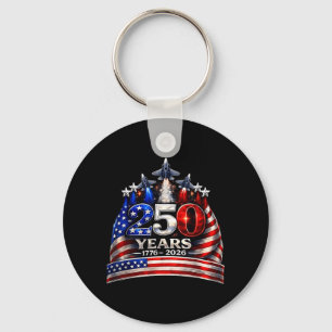 Chaveiro Camisa Patriótica dos EUA 250 Aniversário 4 de Jul