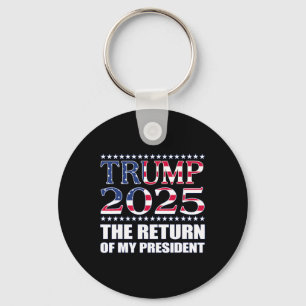 Chaveiro Camisa Pró-Trump 2024 O Retorno Do Meu Presidente