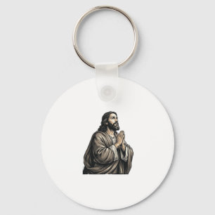 Chaveiro Camisa Religiosa Homem Orando Gravação Vintage Des