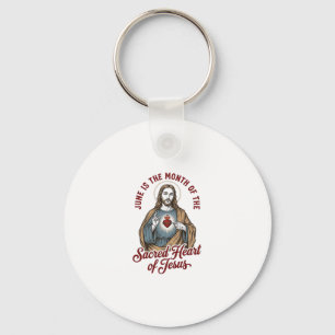 Chaveiro Camisa Religiosa Vintage Sagrado Coração de Jesus 