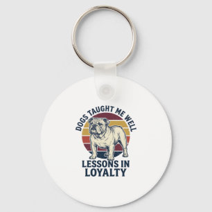 Chaveiro Camisa Sabedoria Canina Bulldog Vintage Lição Gráf