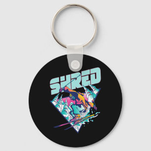 Chaveiro Camisa Shred Vintage Freestyle Ski Roupa dos Anos