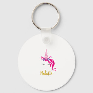 Chaveiro Camisa Unicórnio Natalie para Meninas Nome Persona