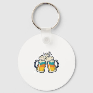Chaveiro Camisa Vetorial de Caneca de Cerveja Arco-Íris Vin