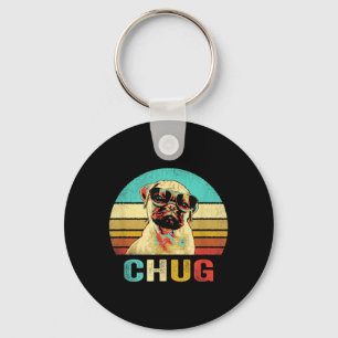 Chaveiro Camisa Vintage Chug Cachorro Pôr do Sol