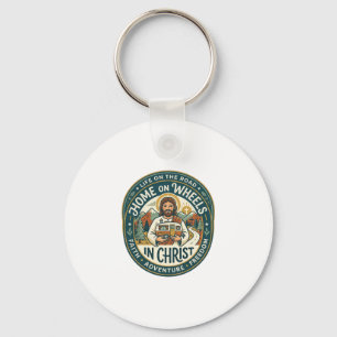 Chaveiro Camisa Vintage Jesus RV Camper Life Gráfico Cristã