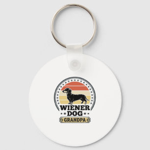 Chaveiro Camisa Vintage Wiener Dog Grandpa Dachshund Design