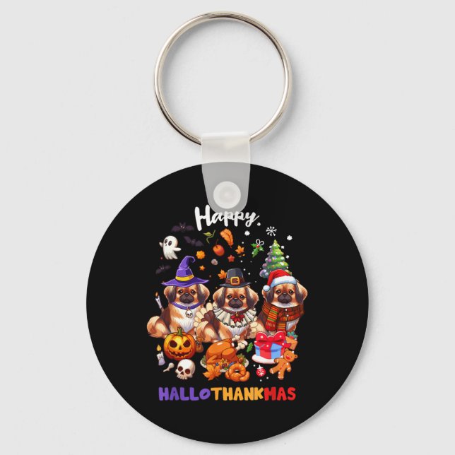 Chaveiro Camisas Bcc Pekingese Presentes para Amantes de Cã (Frente)