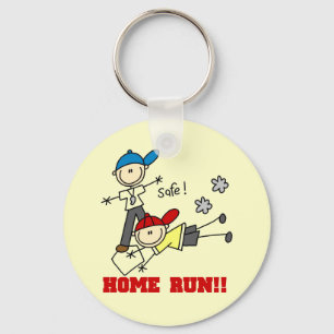 Chaveiro Camisas de beisebol de meninos Home Run e Presente
