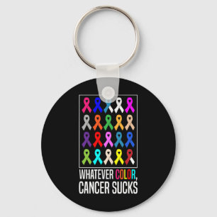 Chaveiro Camisas de consciência do cancer, qualquer que sej