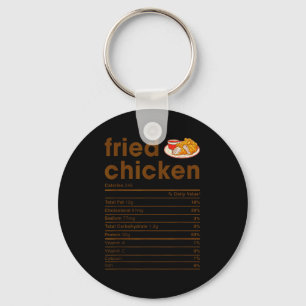 Chaveiro Camisas de Fatos Nutricionais de Comida Co. Frango