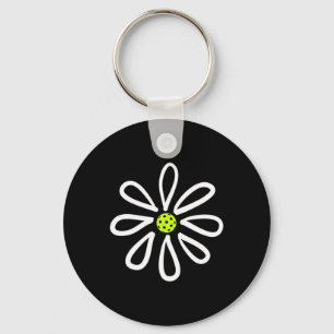 Chaveiro Camisas de Pickleball Flor Daisy Centro de Pickleb