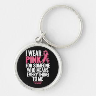 Chaveiro Camisas de sensibilização do Cancer para o seio fa