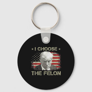 Chaveiro Camisas De Trump Para Homens 2024 Eu Escolho O Fel