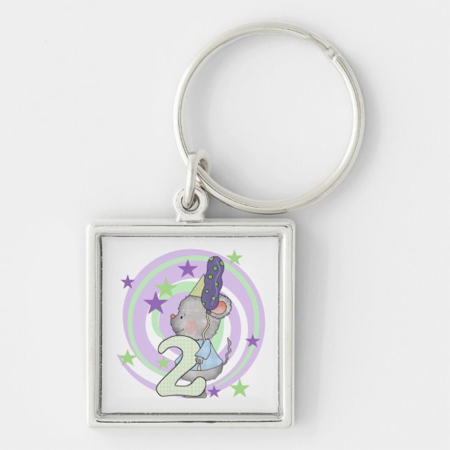 Chaveiro Camisas e presentes de segundo aniversário do rato (Frente)