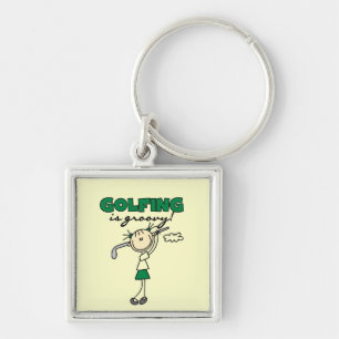 Chaveiro Camisas e Presentes Golfing é Groovy