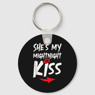 Chaveiro Camisas Ele é Meu Beijo da Meia-Noite Feliz Ano No