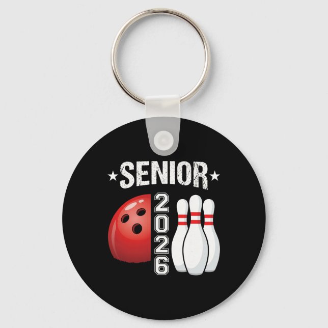Chaveiro Camisas engraçadas de boliche para formatura de 20 (Frente)