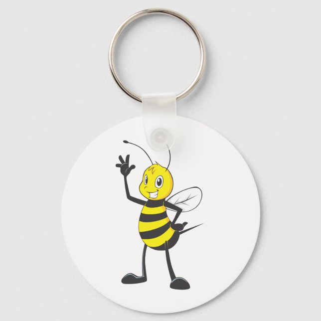 Chaveiro Camisas Personalizadas: Camisas De Abelhas Felizes (Frente)