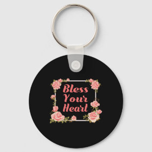 Chaveiro Camiseta Abençoa Seu Coração Com Rosas Inspirador