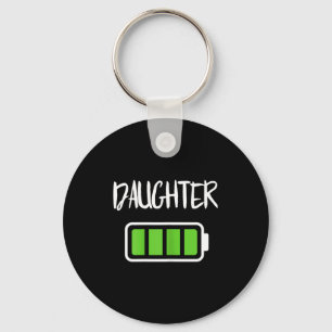 Chaveiro Camiseta bateria filha mamãe energia bateria cheia